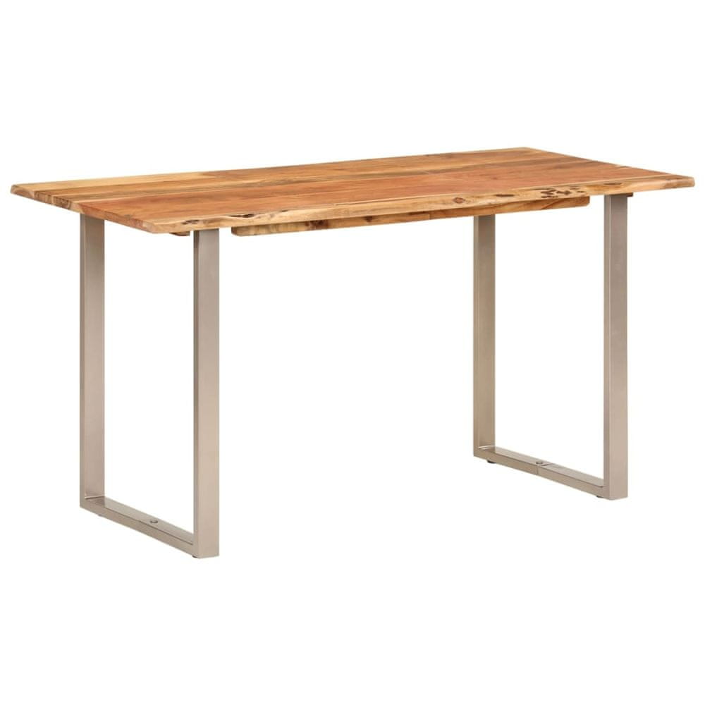 Vidaxl Jedálenský stôl 140x70x76 cm masívne akáciové drevo